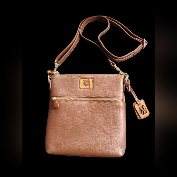 Martin & Mac Arthur Handbags - Martin And Mac Arthur Leather Crossbody Bag With Wood Embelishments